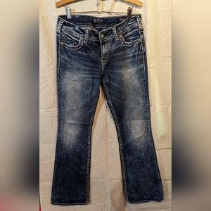 Silver Jeans Suki  Fluid Denim size 32W/33L dark wash